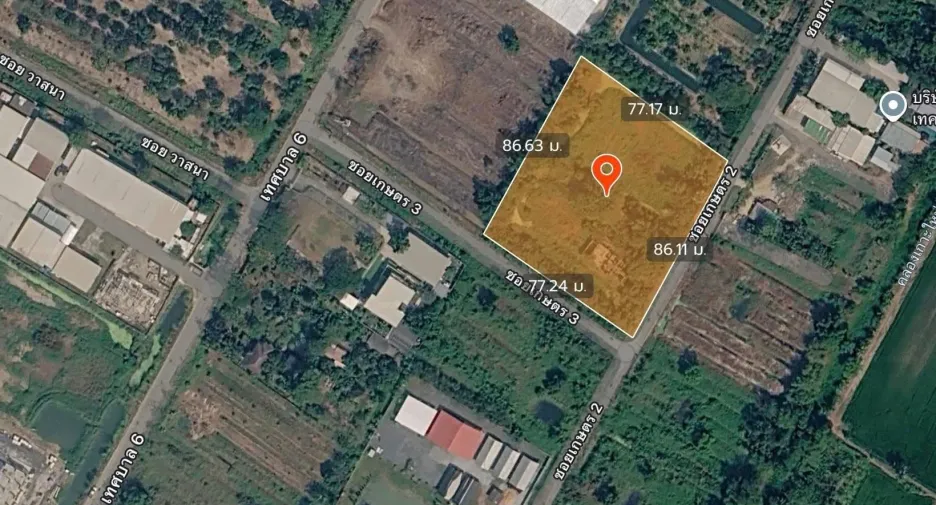For sale land in Sam Khok, Pathum Thani