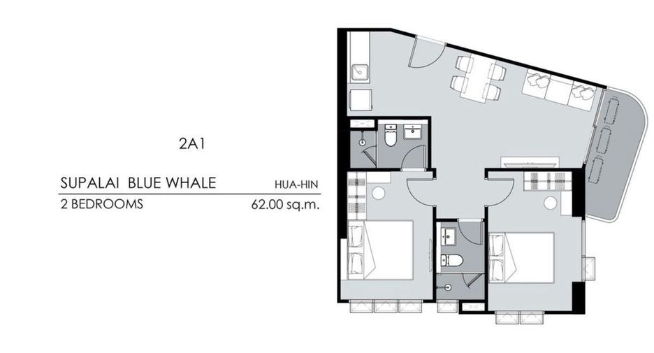 For sale and for rent 2 bedrooms condo in Hua Hin, Prachuap Khiri Khan