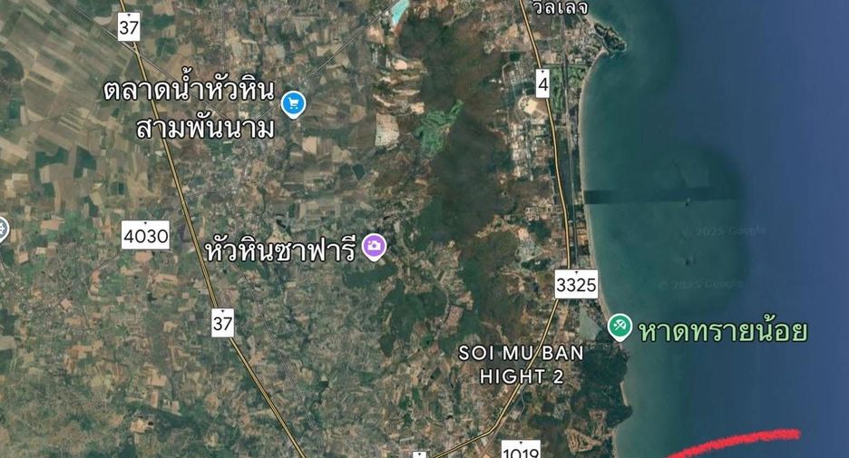 For sale land in Pran Buri, Prachuap Khiri Khan