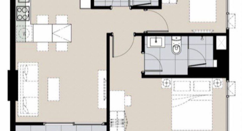 Condo en venta de 2 habitaciones en Chatuchak, Bangkok
