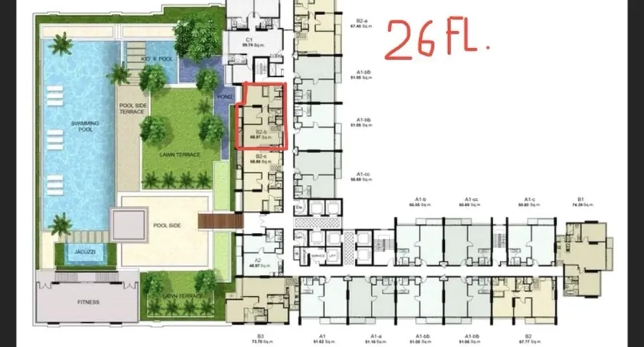 For sale そして for rent 2 ベッドルーム condo in Khlong Toei, Bangkok
