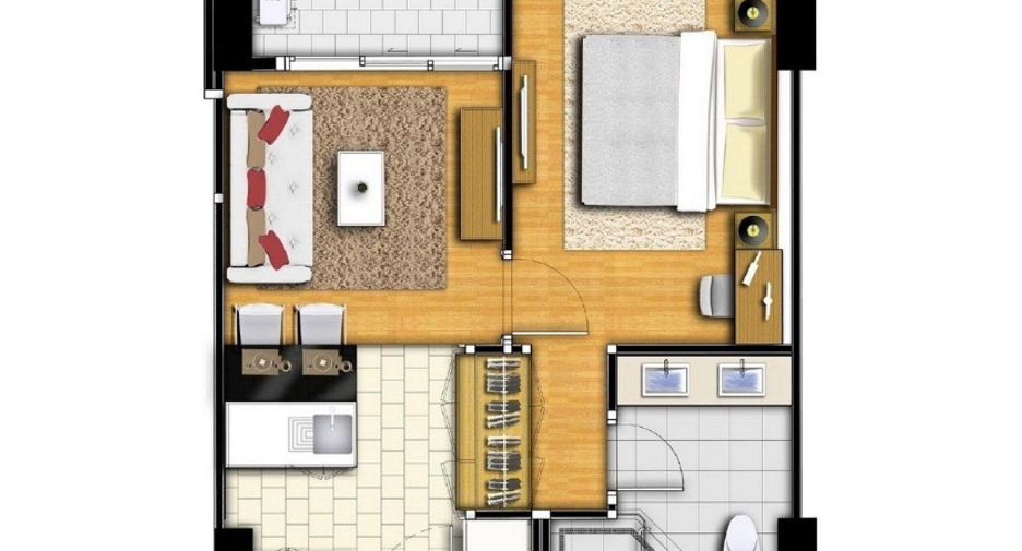 For sale 1 bed condo in Bang Lamung, Chonburi