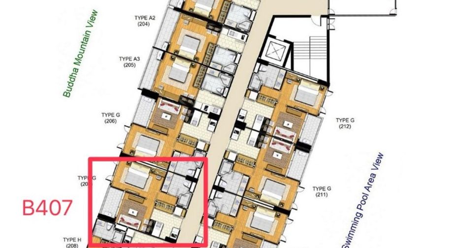 For sale 1 bed condo in Bang Lamung, Chonburi