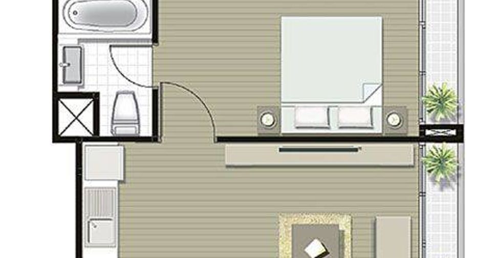 À louer 1 chambre condo à Khlong Toei, Bangkok
