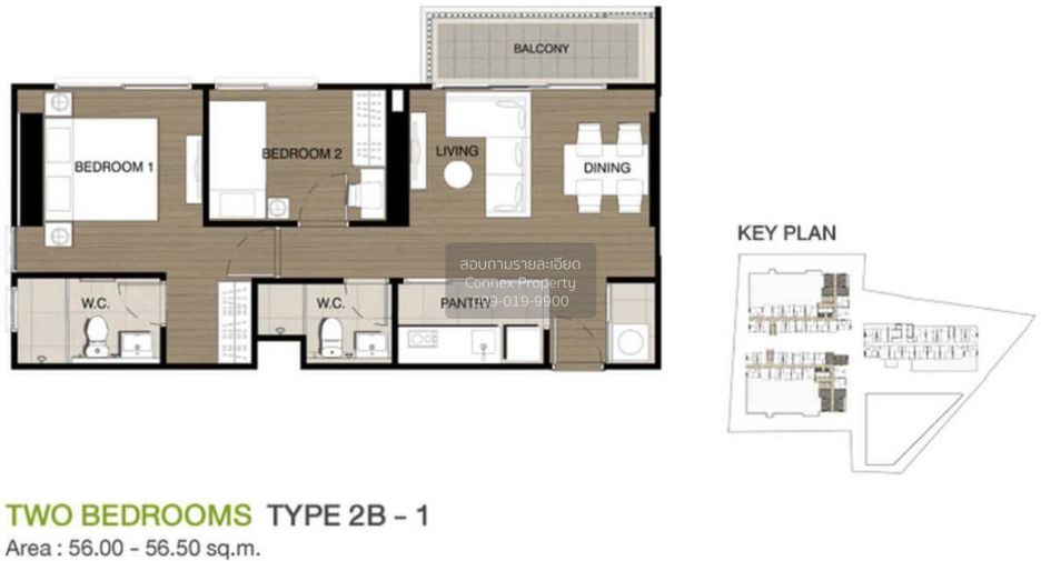 For sale 2 bedrooms condo in Yan Nawa, Bangkok
