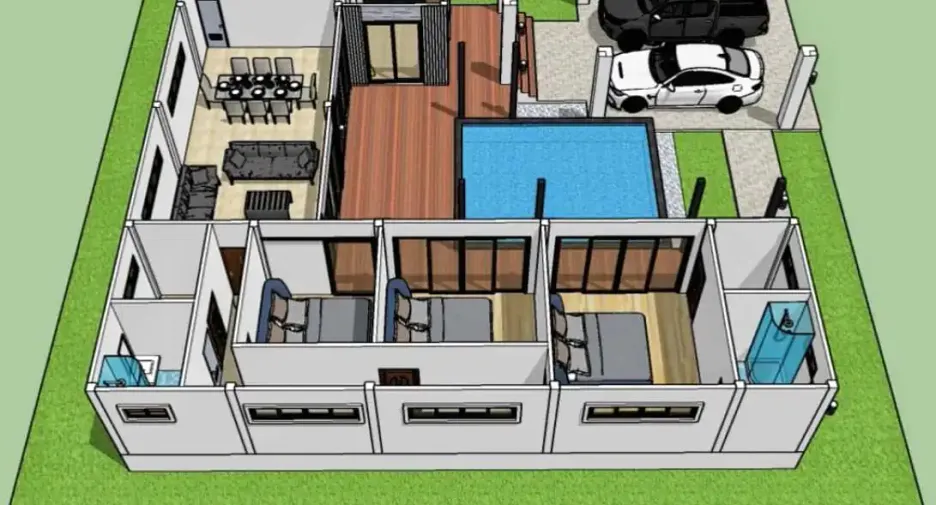Casa en venta de 3 habitaciones en Bang Lamung, Chonburi