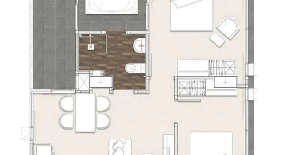 Wohnung zum Kauf mit 2 Zimmer in Bang Saray, Pattaya