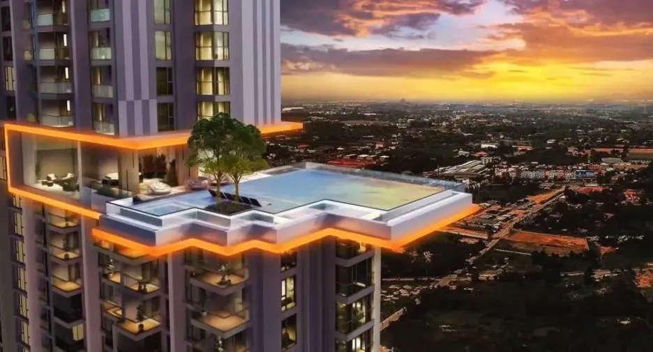 Condo en alquiler de 2 habitaciones en Jomtien, Pattaya