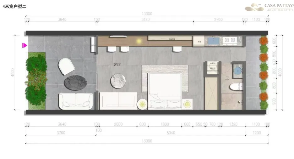 Haus zum Kauf mit 1 Zimmer in Bang Lamung, Chonburi