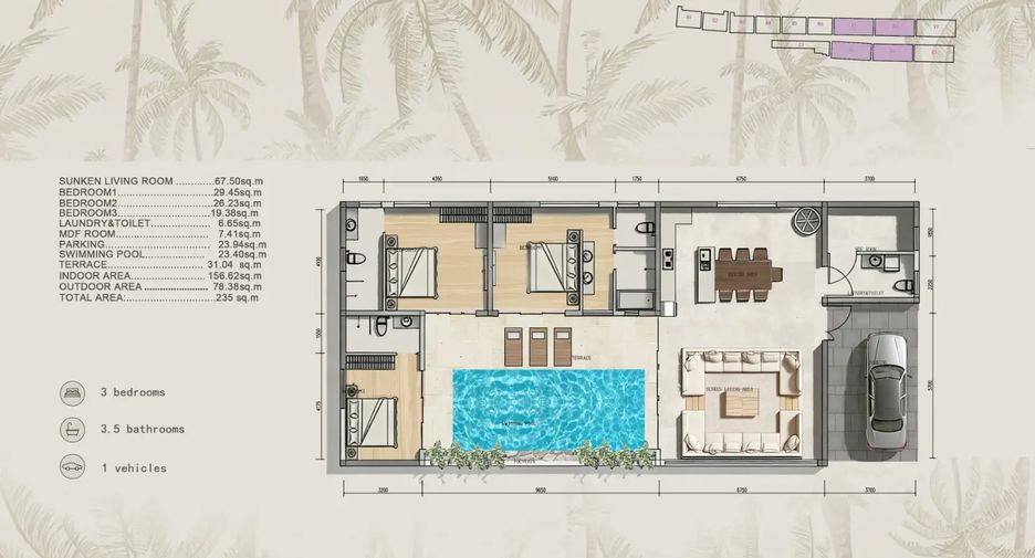 For sale 3 bedrooms house in Ko Samui, Surat Thani