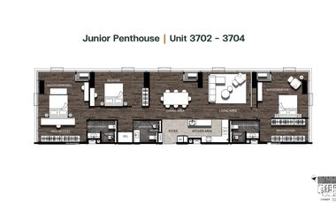 Condo en venta de 3 habitaciones en Ratchathewi, Bangkok