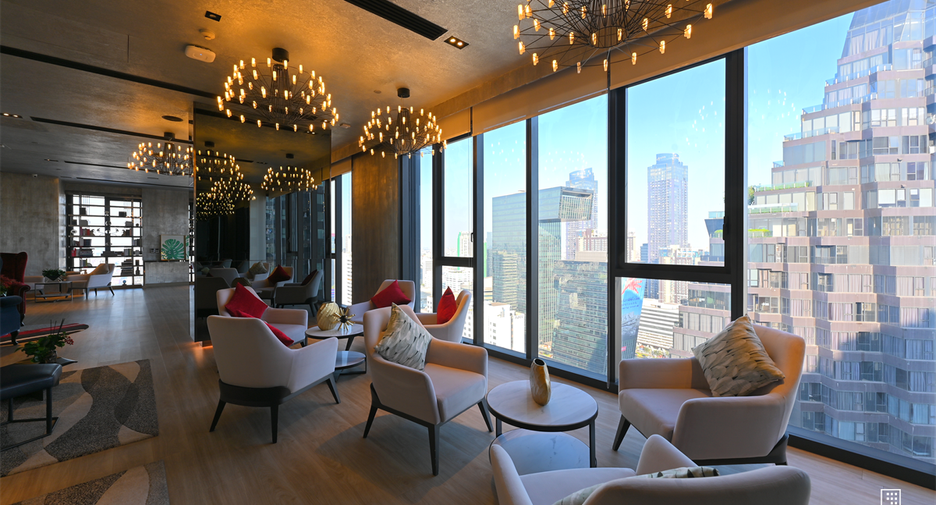 Wohnung zur Miete mit 1 Zimmer in Huai Khwang, Bangkok