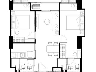 Condo en venta de 2 habitaciones en Suan Luang, Bangkok