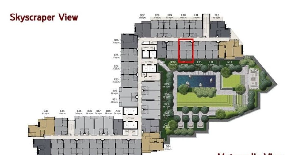 Wohnung zur Miete mit 1 Zimmer in Pathum Wan, Bangkok