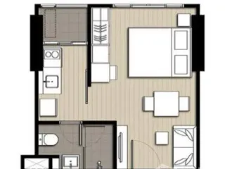 À louer studio condo à Bang Na, Bangkok