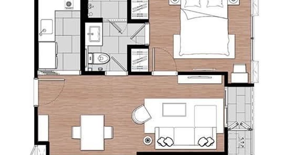 Condo en venta y en alquiler de 1 habitaciones en Huai Khwang, Bangkok