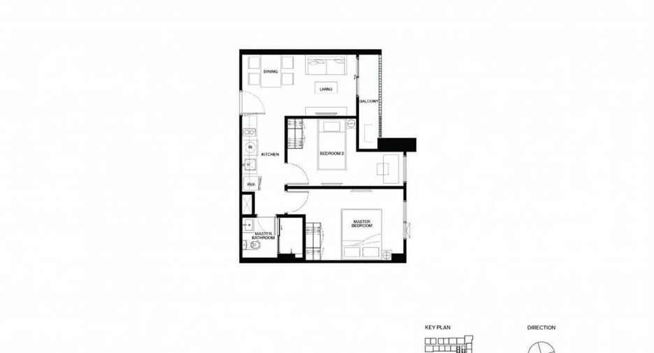 For sale 2 ベッドルーム condo in Bang Kapi, Bangkok