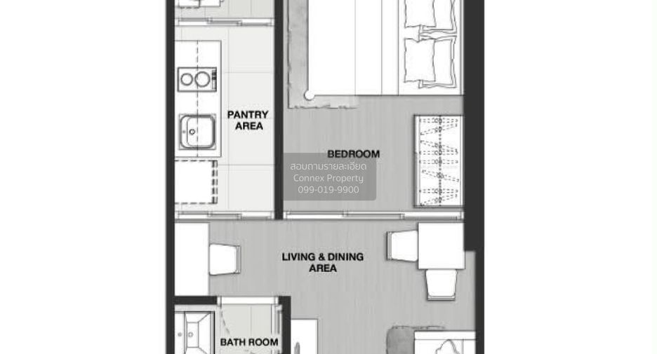Wohnung zur Miete mit 1 Zimmer in Watthana, Bangkok