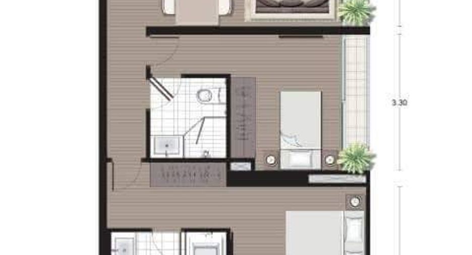 Wohnung zur Miete und zum Kauf mit 2 Zimmer in Sathon, Bangkok