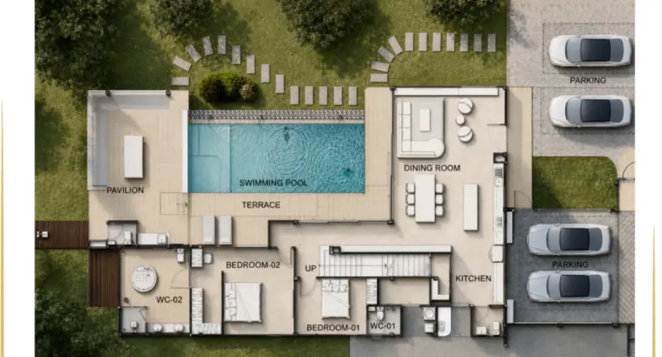 For sale 4 ベッドルーム house in Bang Lamung, Chonburi