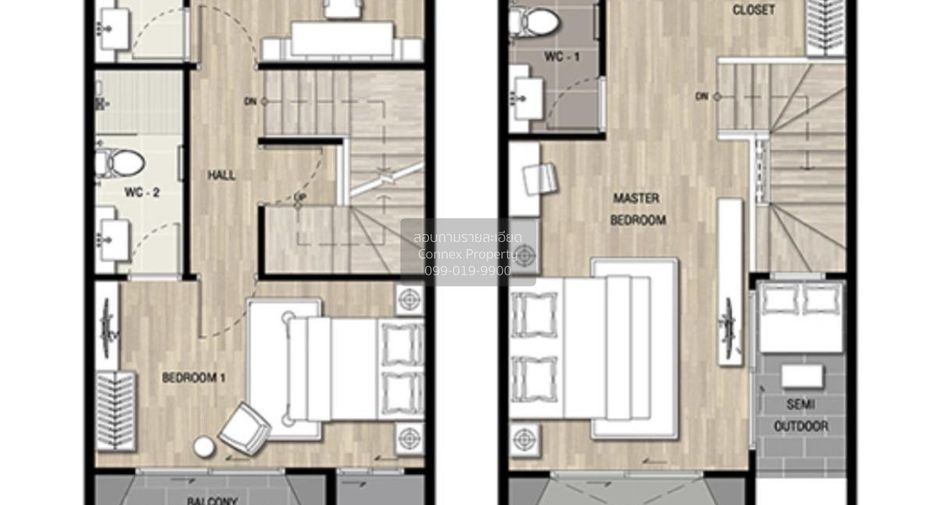 Casa adosada en venta de 3 habitaciones en Suan Luang, Bangkok