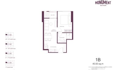 Продажа 1 кровать кондо в Сатхон, Бангкок
