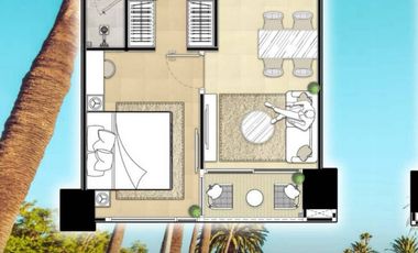 For sale 1 bed condo in Bang Lamung, Chonburi