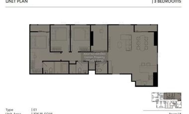Condo en venta de 3 habitaciones en Huai Khwang, Bangkok