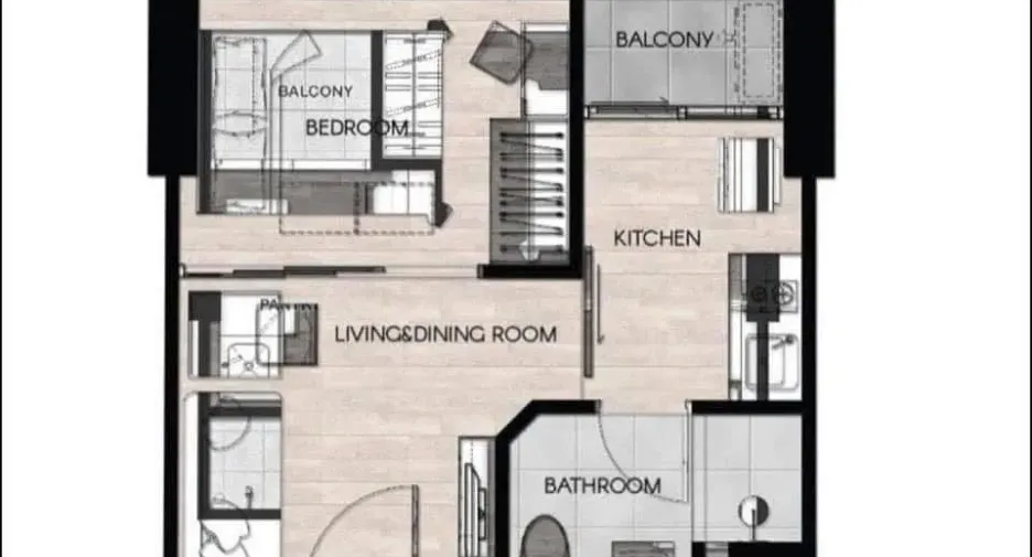 For rent 1 bed condo in Khlong Toei, Bangkok