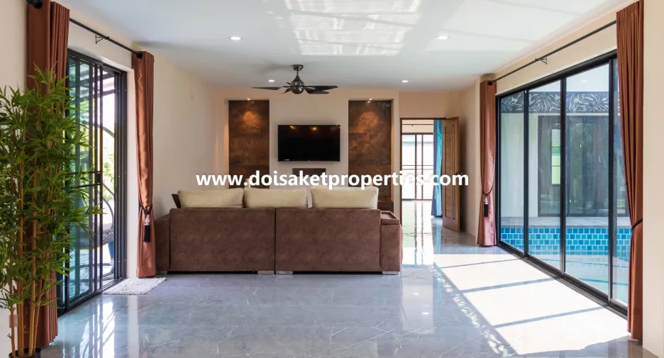 For rent and for sale 4 bedrooms house in Doi Saket, Chiang Mai