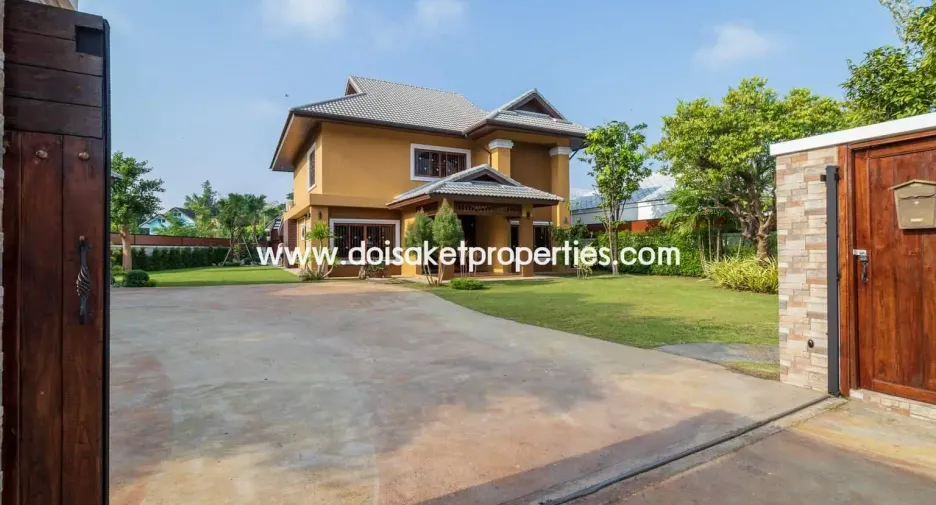 For rent and for sale 4 bedrooms house in San Sai, Chiang Mai