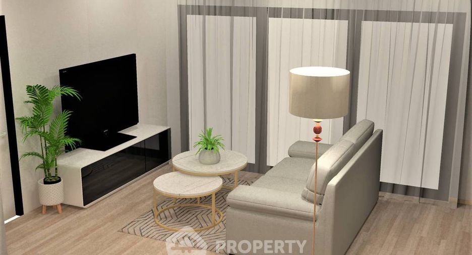 For rent 2 bedrooms condo in Huai Khwang, Bangkok