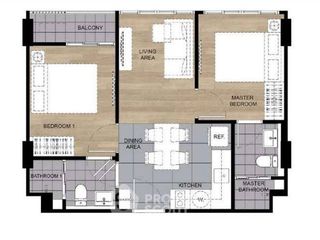 For sale 2 bedrooms condo in Bang Kapi, Bangkok