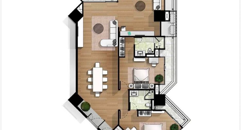 For sale 3 ベッドルーム condo in Dusit, Bangkok