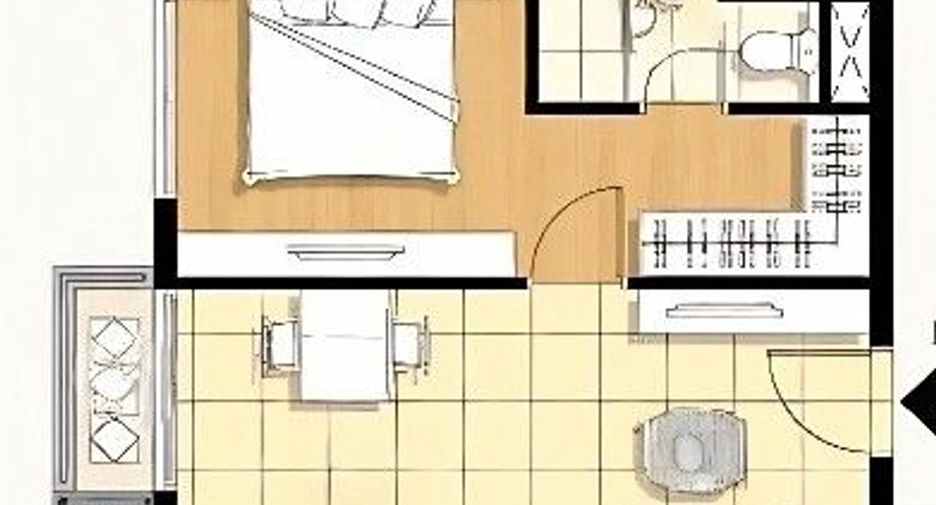 Condo en venta de 1 habitaciones en Watthana, Bangkok