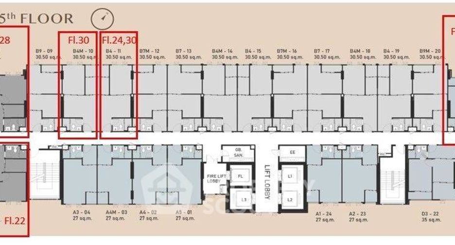 Wohnung zum Kauf mit 1 Zimmer in Phra Khanong, Bangkok