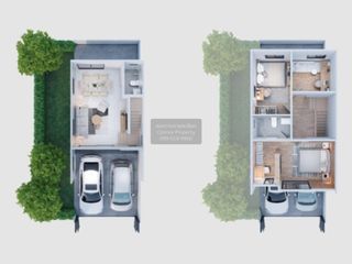 Casa adosada en venta de 3 habitaciones en Phra Samut Chedi, Samut Prakan