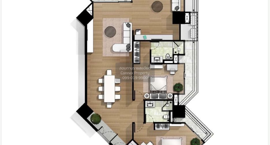 For sale 3 bedrooms condo in Dusit, Bangkok