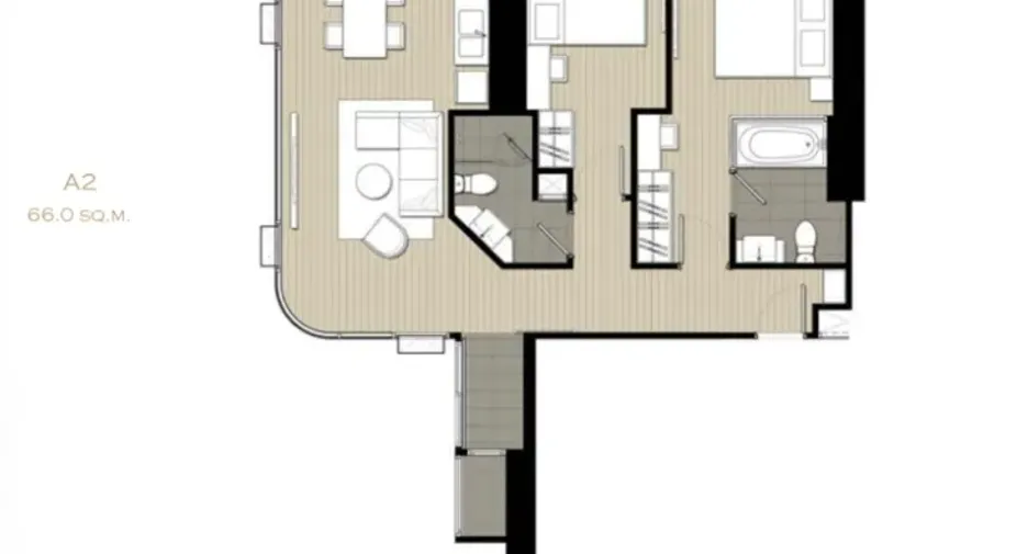 For sale and for rent 2 bedrooms condo in Bang Rak, Bangkok