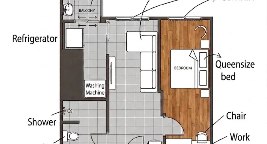 Condo en alquiler de 1 habitaciones en Phra Khanong, Bangkok