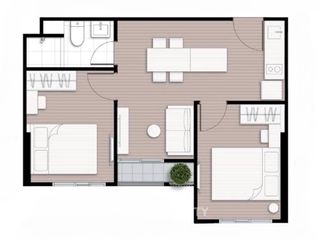 Condo en venta de 2 habitaciones en Huai Khwang, Bangkok