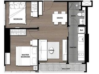 For sale 2 ベッドルーム condo in Bang Phlat, Bangkok