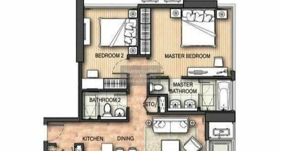 À vendre 2 chambres condo à Khlong Toei, Bangkok