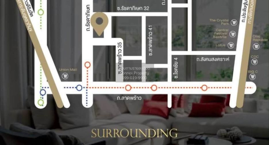 For rent 3 bedrooms townhouse in Chatuchak, Bangkok