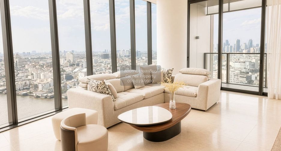 For rent 2 bedrooms condo in Khlong San, Bangkok