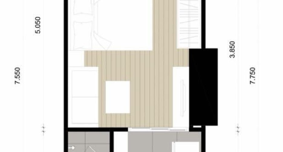 Condo en alquiler de estudio en Bang Kapi, Bangkok