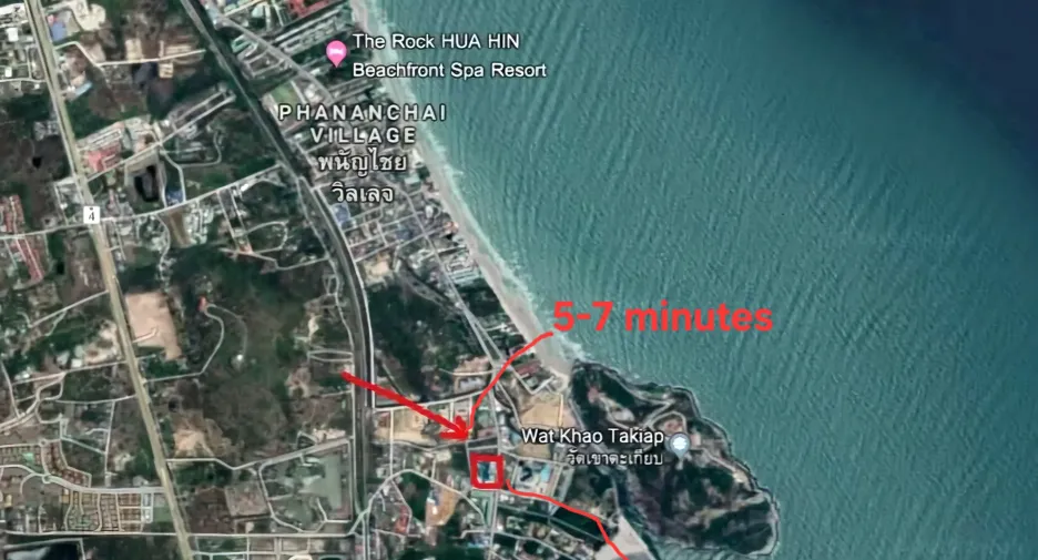 For rent 2 bedrooms condo in Hua Hin, Prachuap Khiri Khan