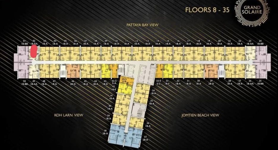 For sale 1 bed condo in Bang Lamung, Chonburi