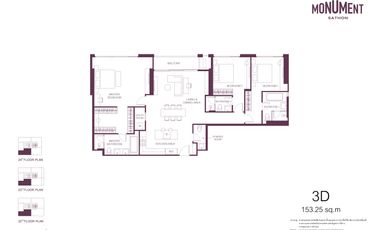 Продажа 3 спальни кондо в Сатхон, Бангкок