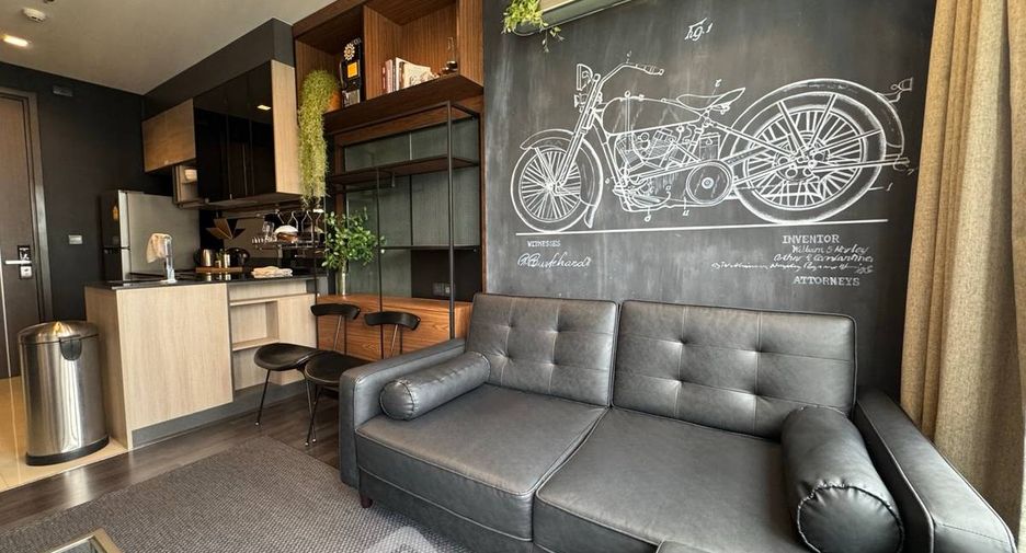 For rent 1 bed condo in Huai Khwang, Bangkok